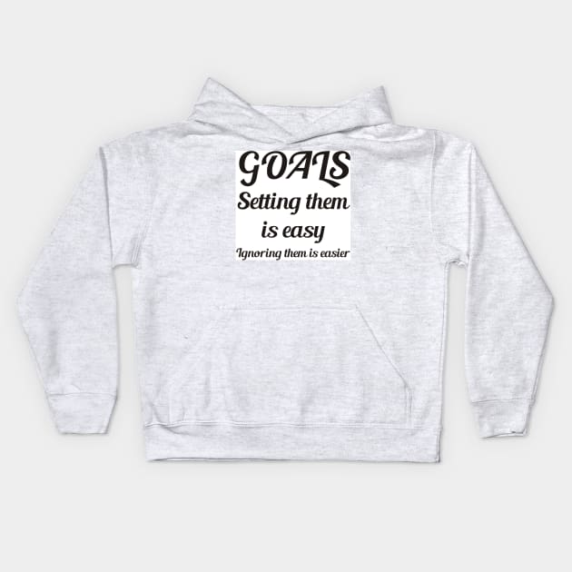 Goals Kids Hoodie by Ians Photos and Art